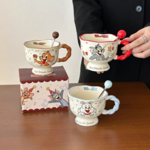TAZA CERAMICA GATO Y RATON
