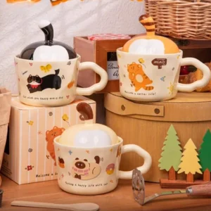 TAZA CERAMICA CON COLA DE GATO 2025080808030