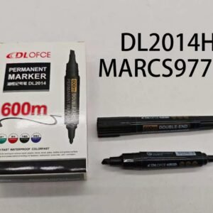 MARCADOR DOBLE PUNTA NEGRO DL2014H-120