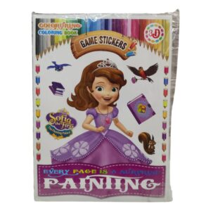 FINAL! LIBRO PARA COLOREAR 3D CON STICKER SOFIA X1U 9099(ABC008)