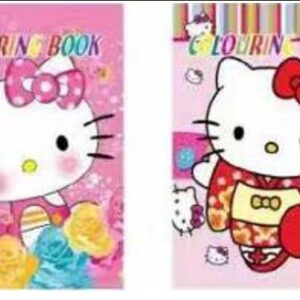 FINAL! LIBRO PARA COLOREAR HELLO KITTY CON STICKER X1u 8888(JYHF-Y019)