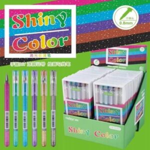 LAPICERA CON GLITTER GEL PEN 6PCS X1 CS-G302-6