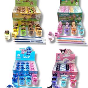 SACAPUNTAS CON MOTIVOS SURT. CAJITAX16U K9308S 【128-6 9308】