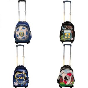 OFERTA PRECIO FINAL!! MOCHILA 14 PULGADAS 2 CIERRE CON CARRITO MOTIVOS SURTIDOS X1U 3824 [21338-2]