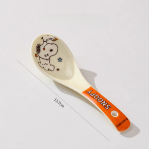 AA0731 CUCHARA CERAMICA PERRITO NARANJA X10