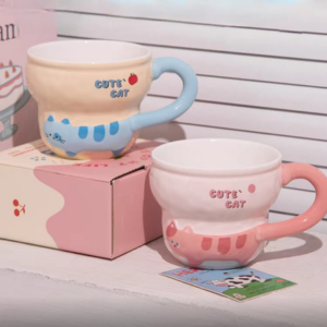 TAZA CERAMICA GATO CON COLA