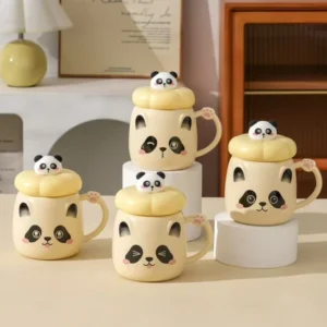 TAZA CERAMICA CON CARA DE PANDA