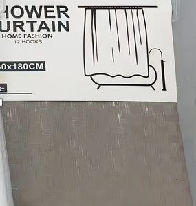 CORTINA DE BAÑO EVA ESTILO BAMBOO 2025080811016 180CM X 180CM, BEIGE