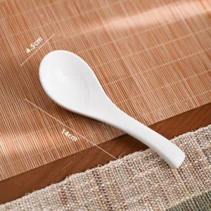 AA1446 CUCHARA CERAMICA BLANCO X6