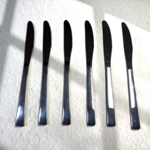 AA1287 CUCHILLO DE ACERO MODELO RECTO-PRECIO DE PAQ X 6 UNIDADES