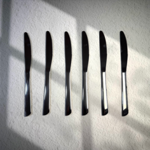 AA1303 CUCHILLO DE ACERO-PRECIO DE PAQ X 6 UNIDADES