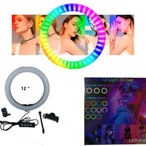 ARO DE LUZ SELFIE LED RBG 12 "