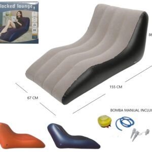 SOFA CAMA PUFF INFLABLE 165CM LARGO X 67CM ANCHO