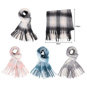 LN34UO8017 - PASHMINA NUBE CUADROS 280 G