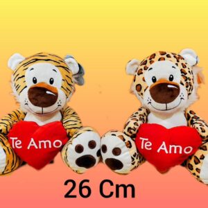 TIGRE/LEOPARDO CON CORAZON 26CM
