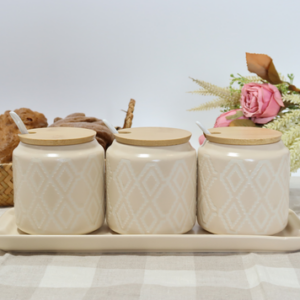 AA1333 SET DE ESPECIERO X 3 CERAMICA