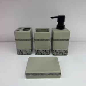 AA1339 SET DE BAÑO CERAMICA X 4 PIEZAS