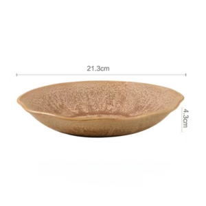 PLATO HONDO CERAMICA 8.5" MARRON 2025080810095