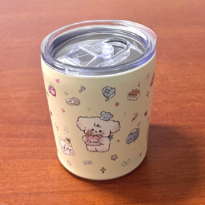 AA3004 MATE ACERO MINI ESTAMPADO 300ML