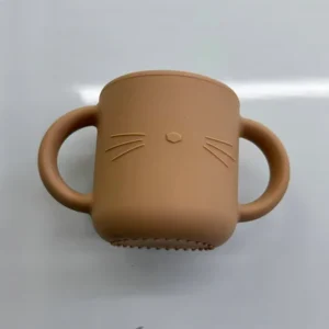 AA1652 VASO SILICONA CON 2 ASAS SIN TAPA PARA BEBE