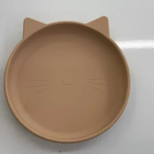 AA1654 PLATO SILICONA FORMA GATO PARA BEBE