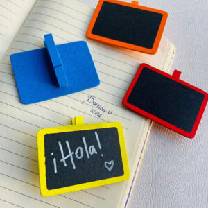 PI1704266 - Set x 4 Broche Pizarra Color 6.5 x 4.6 Cm