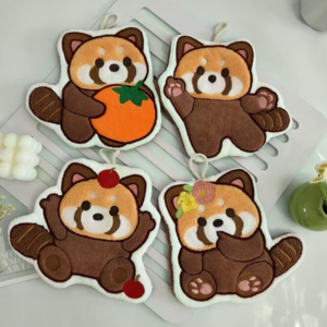 AA0673 TOALLA DE MANO FORMA PANDA CHICA X 10