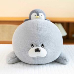 Peluche león marino agazapado 50cm