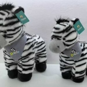 Peluche cebra dorada 30cm