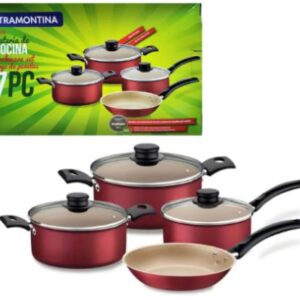 SET DE 7 PCS TURIN TRAMONTINA ANTIHADERENTE