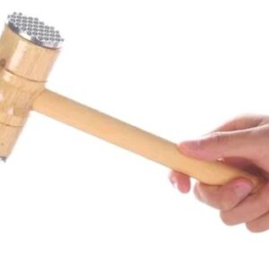BATE BIFE 26 CM CARNE MARTILLO MADERA Y FUNDICION