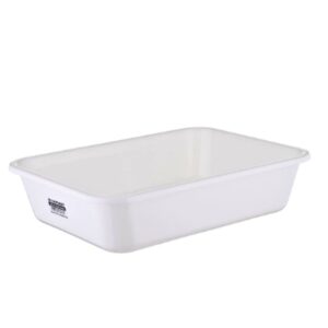 BATEA RECTANGULAR GRANDE 11 LITROS REFORZADA BLANCA