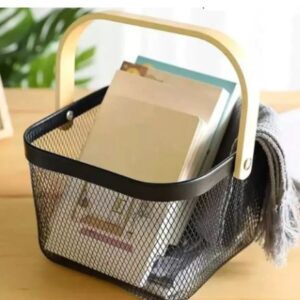 CANASTO ALTO PLASTICO CON MANIJA 20 X 20 X 15 CM