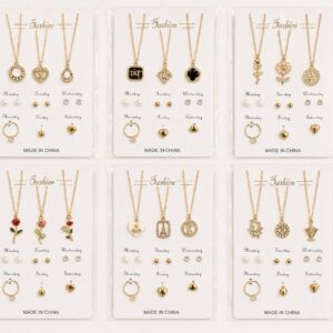 Set 3 collares y pendientes CLL-005 12U/P