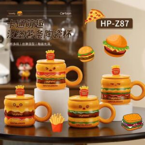 Taza de cerámica hamburguesa 420 ml