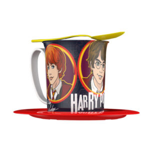 GI01POTTER031 - SET TAZA CON PLATO + CUCHARA HARRY POTTER