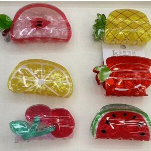 Broches de frutas 8 cm Color Surtido