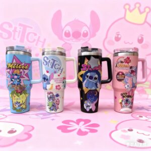 Termo de acero inoxidable con Bombilla Stitch 1200 ml