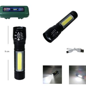 LINTERNA MINI RECARGABLE METAL 911A