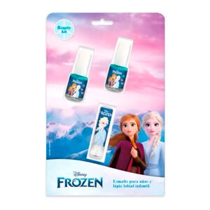 JT95453 - Set 2 Esmaltes Y 1 Labial en Blister Frozen II