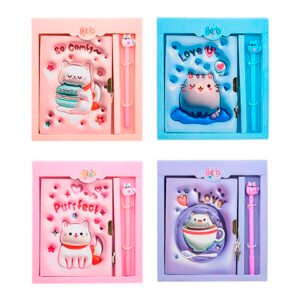 PK2411276 - Diario Gato Con Birome 48 Hjs. 13x18 Cm