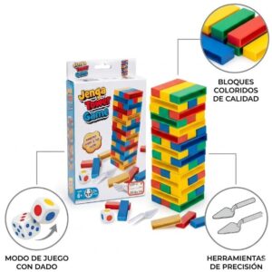 JUEGO DE BLOQUES JENGA PLASTICO