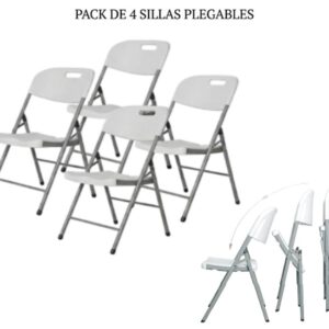 SILLA PLEGABLE PACK X4