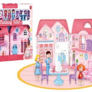 CASA DE MUÑECAS GDE C/LUZ (40,5CM X 7,5CM X 49,8CM)