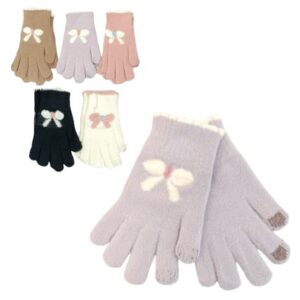 PACK x12 GUANTE TERMICO P/MUJER MAGICO TOUCH MOÑO ABC-M-10