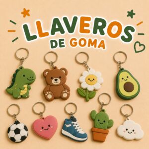 LLAVEROS DE GOMA