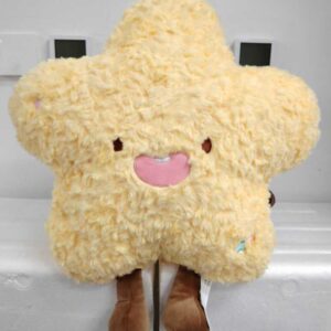 Cojín con forma de estrella y una carita sonriente 40cm