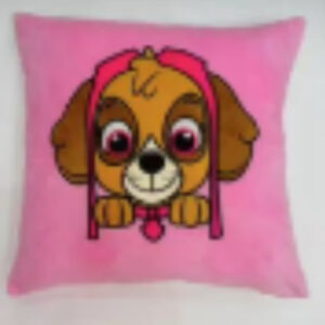 Almohada Skye de Paw Patrol fondo rosa 35cm