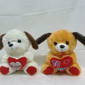 Perro con corazón te amo 20cm