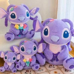 Stitch con flores 35cm